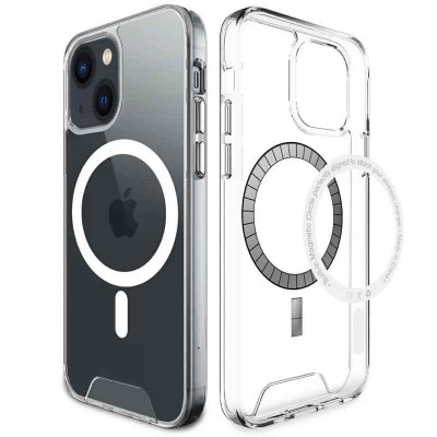 Чохол накладка Space MagSafe iPhone 14 Прозора