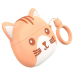Беспроводные наушники Hoco EW46 Khaki Cat, Хаки кот