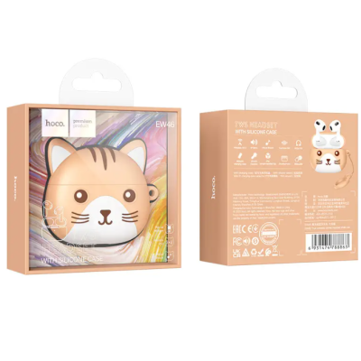 Беспроводные наушники Hoco EW46 Khaki Cat, Хаки кот