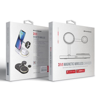 Бездротовий зарядний пристрій ArmorStandart H101 3in1White, Білий