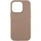 Чохол Накладка Leather Case with MagSafe iPhone 15 Pro Max Бежево-коричневий, Taupe