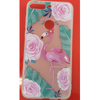 Чехол накладка Diamond Huawei Y7 2018 Фламинго