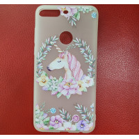 Чехол накладка Diamond Huawei Y7 2018 Единорог
