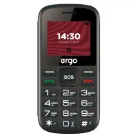 Мобільний телефон Ergo R202 Dual Sim Black, чорний