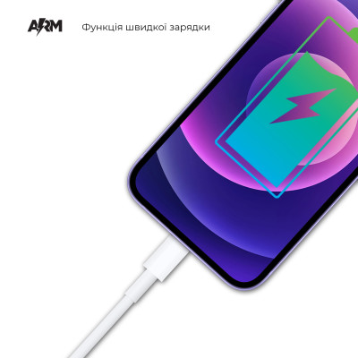 Кабель дата ArmorStandart AMD718 USB-C to USB Cable 1м Білий