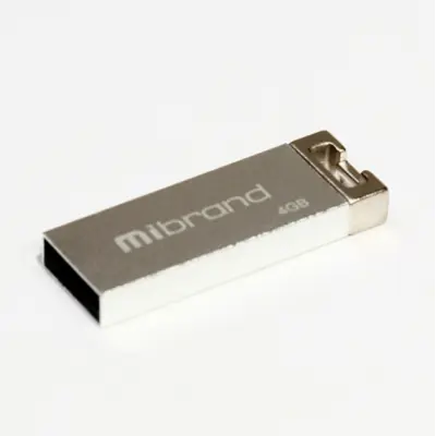 Флеш память USB 4Gb Mibrand Chameleon USB 2.0 Silver, Серебристый