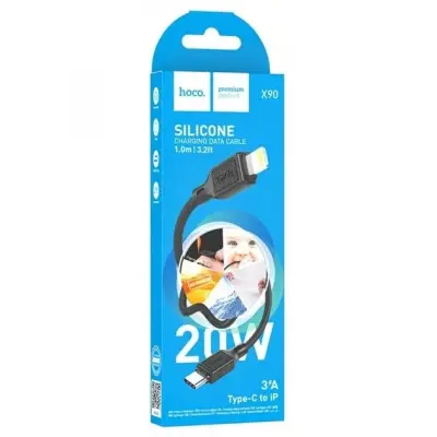Кабель дата Hoco X90 Type-C to Lightning 1м Чёрный