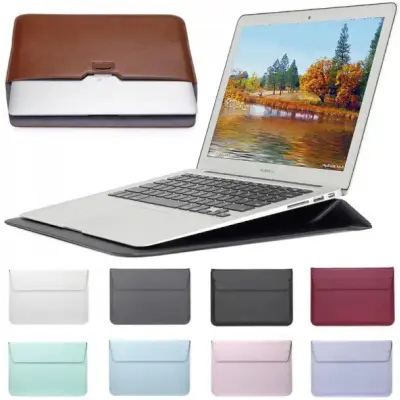 Чохол-конверт-подставка Leather для MacBook 13" Чорний
