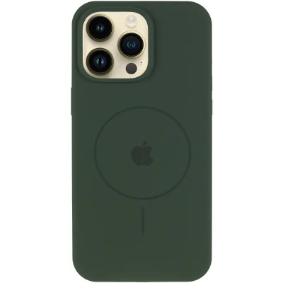 Чохол Накладка HC MagSafe (AA) V2 iPhone 15 Pro Max Зелена/ Cyprus Green