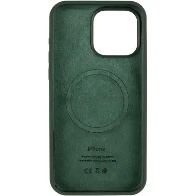 Чехол Накладка HC MagSafe (AA) V2 iPhone 15 Pro Max Зеленая/ Cyprus Green