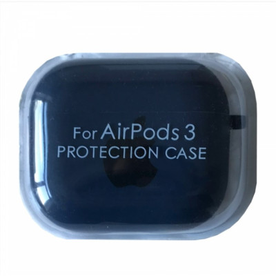 Чохол для AirPods Pro Microfiber Logo Синий Midnight Blue