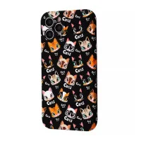 Чохол накладка WAVE Neon IPhone XR Коти Чорні Чохол накладка WAVE Neon IPhone XR Коти Чорні