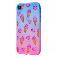 Чохол накладка Wave Sweet IPhone XR Блакитний/Рожевий/Морозиво Чохол накладка Wave Sweet IPhone XR Блакитний/Рожевий/Морозиво