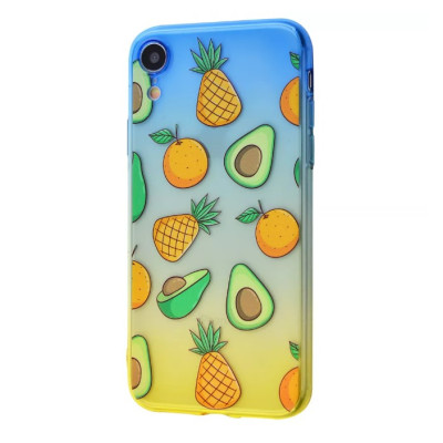 Чохол накладка Wave Sweet IPhone XR Синій/Жовтий/Авокадо Чохол накладка Wave Sweet IPhone XR Синій/Жовтий/Авокадо