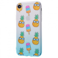 Чохол накладка Wave Sweet IPhone XR Білий/Бірюзовий/Ананас Чохол накладка Wave Sweet IPhone XR Білий/Бірюзовий/Ананас