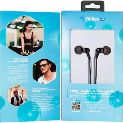Провідні вакуумні навушники-гарнітура Gelius Air Proton GA-WE-002