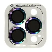 Захисне скло на камеру Metal iPhone 12 Pro Max Бузкове (Rainbow)