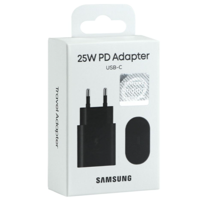 Мережевий зарядний пристрій Samsung 25W Type-C Black, Чорний