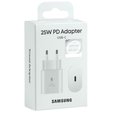 Мережевий зарядний пристрій Samsung 25W Type-C White, Білий