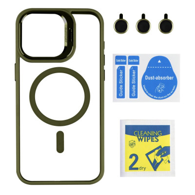 Чехол Накладка Eason iPhone 15 Pro Зеленая