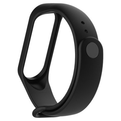 Ремінець Силікон Mi Band 3/4 Чорний