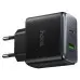 Мережевий зарядний пристрій Hoco C158A PD 45W USB-C+USB-A Black, Чорний