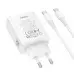 Мережевий зарядний пристрій Hoco C162A 1USB-C 40W + Type-C to Type-C Біла