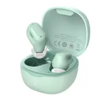 Безпровідні навушники BASEUS Encok True Wireless Earphones WM01 Green, зелений Безпровідні навушники BASEUS Encok True Wireless Earphones WM01 Green, зелений