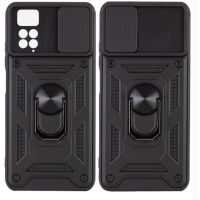 Накладка Flash Ring Camshield Xiaomi Redmi Note 10/ Note 10S Черная