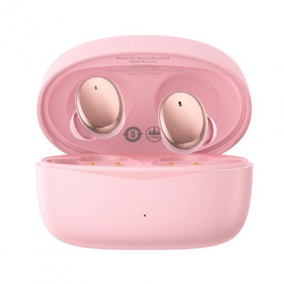 Безпровідні навушники TWS Baseus Bowie E2 Pink, рожевий