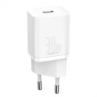 Сетевое зарядное устройство Baseus Super Si 30W PD White, Белый Сетевое зарядное устройство Baseus Super Si 30W PD White, Белый