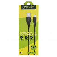 Кабель дата Grand GC-C01 microUSB Чорний Кабель дата Grand GC-C01 microUSB Чорний
