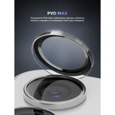 Захисне скло на камеру ArmorStandart Black Icon  Samsung S24  Прозоре