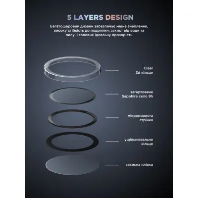 Захисне скло на камеру ArmorStandart Black Icon  Samsung S24  Прозоре