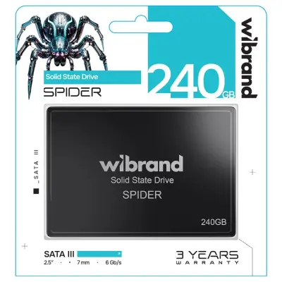 Накопичувач SSD Wibrand Spider 240GB 2.5" 7мм Sata