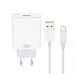 Мережевий зарядний пристрій XO L164 120W Type-C White, Білий