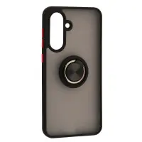 Чехол Накладка Gingle Ring Samsung A366 (A36 5G) Черная