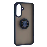 Чехол Накладка Gingle Ring Samsung A366 (A36 5G) Синяя