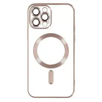 Чехол Накладка Metal Matte MagSafe iPhone 12 Pro Max Rose Gold