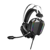 Накладные игровые наушники-гарнитура с микрофоном PC XO GE-07 Black, Черные