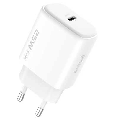 Мережевий зарядний пристрій Proove Silicone Power 2 25W PD White, Білий