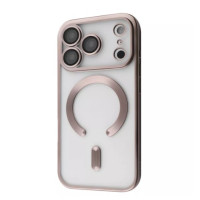 Чохол накладка Metal MagSafe  iPhone 17 Pro Max Natural Titanium