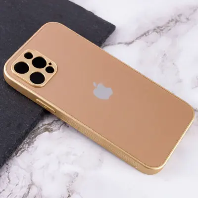 Чехол накладка Full Frosted iPhone 13 Pro Max Золотая