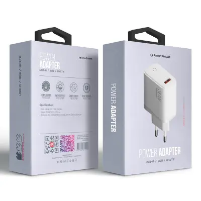 Сетевое зарядное устройство Armorstandart AR013 1 USB-A 30W Белый (ARM84424)