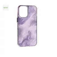 Чехол накладка Marble New iPhone 15 Pro Max Фиолетовая