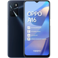 Смартфон OPPO A16 3/32 GB Black, чорний