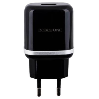 Мережевий зарядний пристрій Borofone BA36A Type-C QC3.0 Чорний