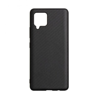 Чехол накладка Carbon Samsung A42 A426 (Черная)
