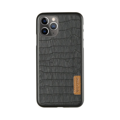 Чехол накладка G-Case Crocodile Dark iPhone 11 Pro Max Черная