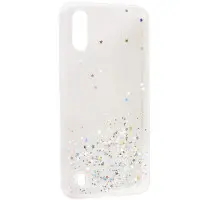 Чехол накладка Star Glitter Samsung A013 (A01) Прозрачная